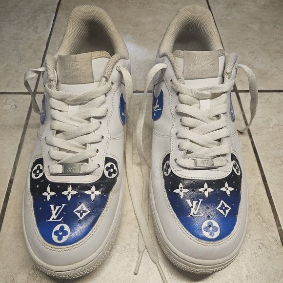 Air Force One Louis Vuitton Custom Drip Nike 8.5 - Picture 2 of 8